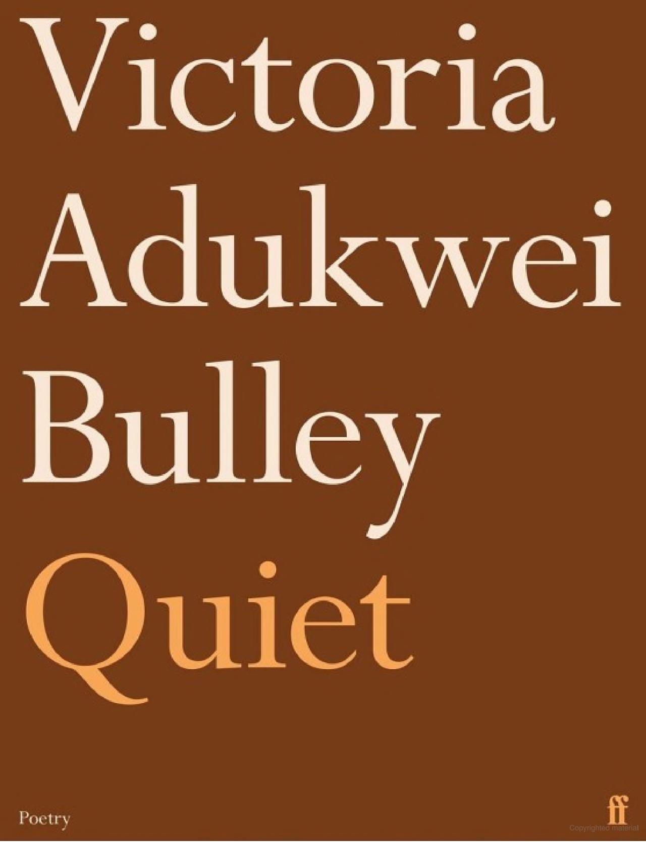 Book cover of Quiet, by Victoria Adukwei Bulley